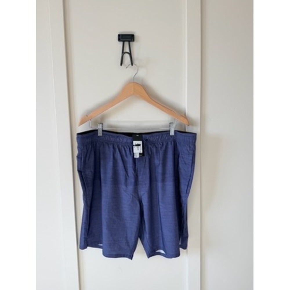 TravisMathew Mens Blue Heathered Performance Athletic Shorts 2XL NWT